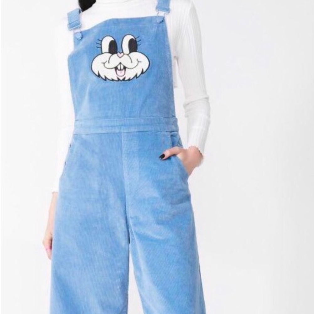 Lazy Oaf Blue Bunny Overalls